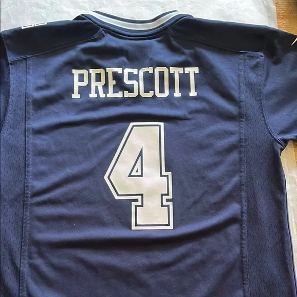 Nike Navy Blue Dak Prescott Jersey (Kids Large / “Women’s Small”) - Picture 1 of 4